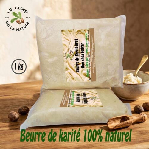 Beurre de karité brut 100% naturel