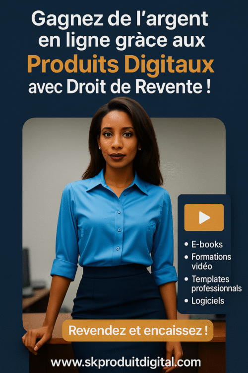 Acheter le kit de produits digitaux avec droit de revente a vie.