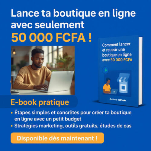 Comment lancer et réussir une boutique en ligne avec 50 000 FCFA