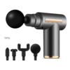 Pistolet de Massage Musculaire Portable – Masseur Percussion Sans Fil avec 4 Embouts