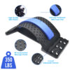 Correcteur de Posture Lombaire – Support Dorsal Étireur de Dos Réglable avec Points de Massage