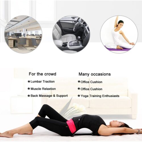 Correcteur de Posture Lombaire – Support Dorsal Étireur de Dos Réglable avec Points de Massage